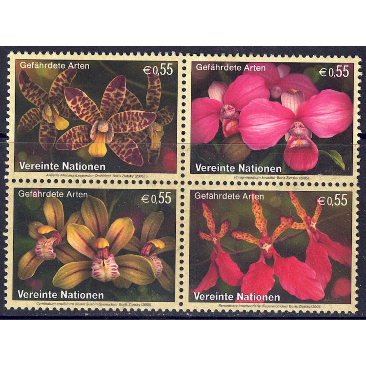 ONU VIENNA 2005 Protezione della natura 4v MNH**