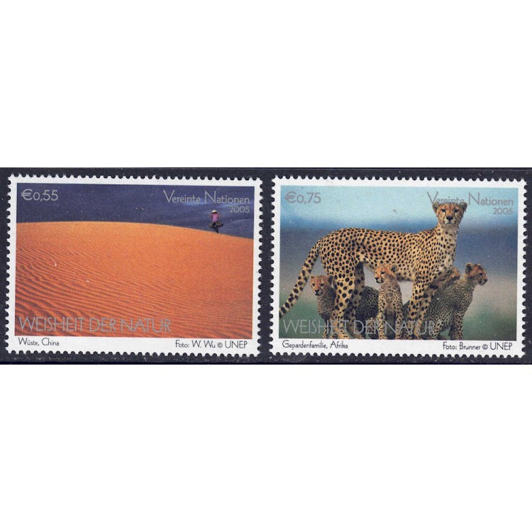 ONU VIENNA 2005 Saggezza della natura 2v MNH**