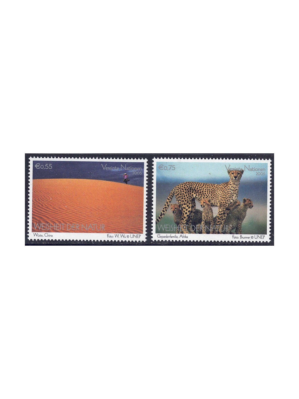 ONU VIENNA 2005 Saggezza della natura 2v MNH**