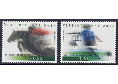 UN VIENNA 2005 Year of Sport 2v MNH**