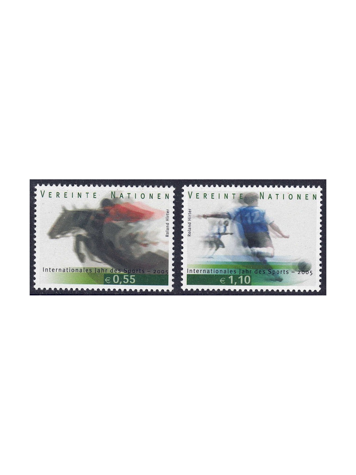 ONU VIENNA 2005 Anno dello sport 2v MNH**