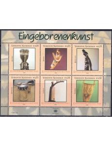 ONU VIENNA 2006 Arte autoctona BF MNH**