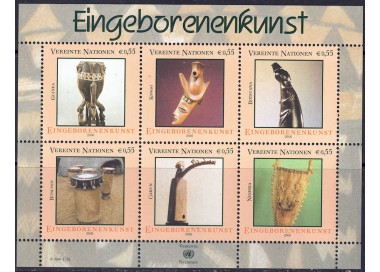 UN VIENNA 2006 Native Art s/s MNH**