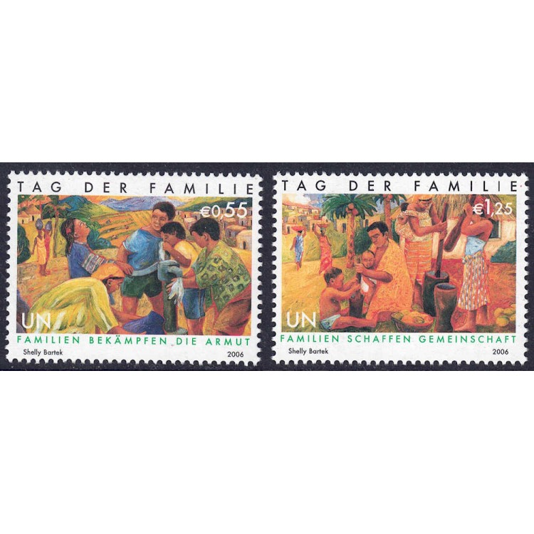 UN VIENNA 2006 Family Day 2v MNH**