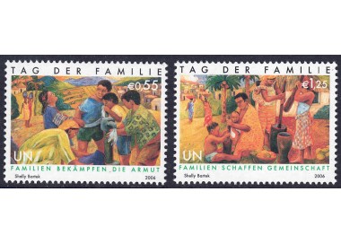 UN VIENNA 2006 Family Day 2v MNH**