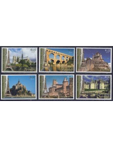 ONU VIENNA 2006 Patrimonio mondiale (Francia) 6v MNH**