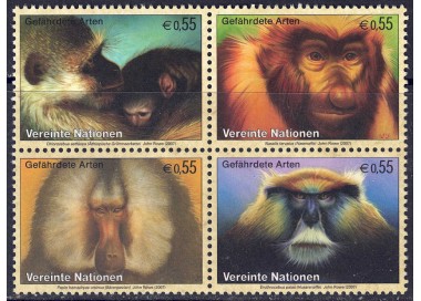 ONU VIENNA 2007 Protezione della natura 4v MNH**