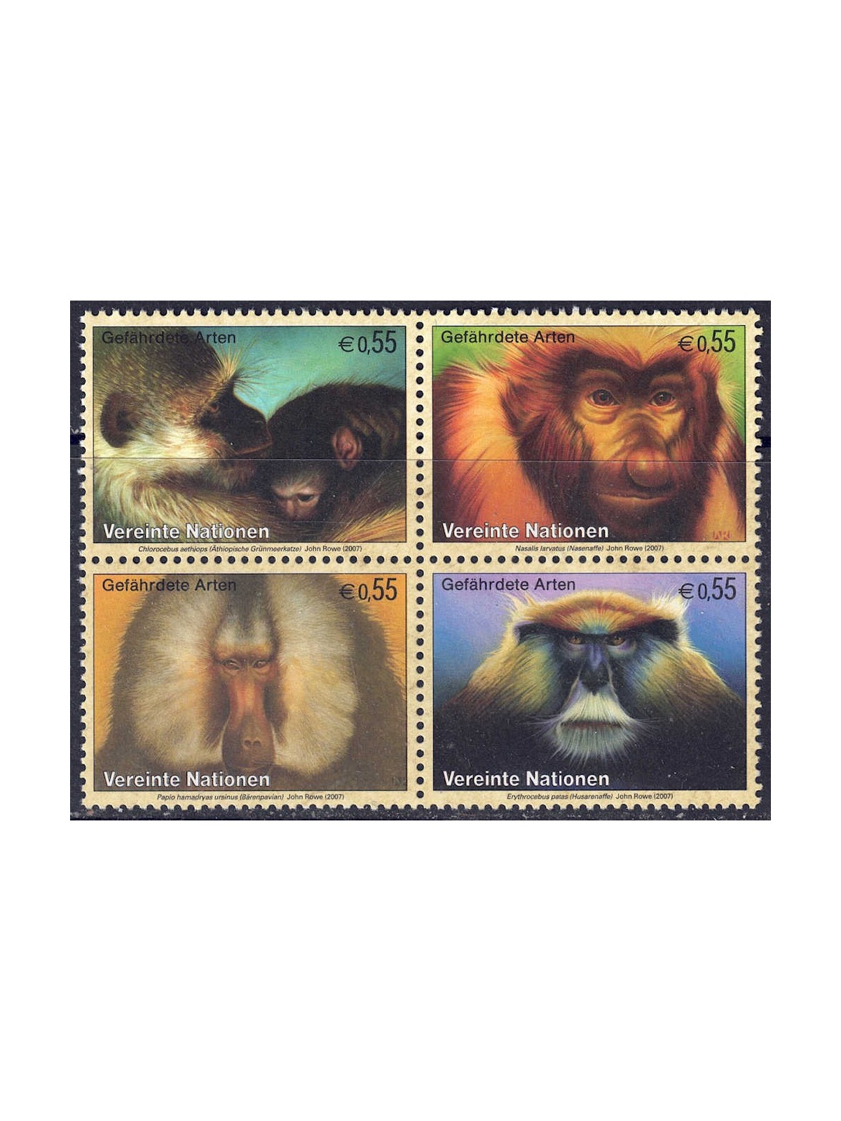 UN VIENNA 2007 Nature Protection 4v MNH**