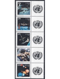 UN VIENNA 2007 Greeting Stamps (SPACE) 5v MNH**