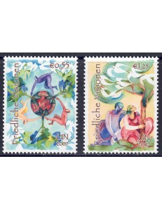 UN VIENNA 2007 Visions of Peace 2v MNH**