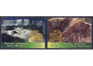 UN VIENNA 2007 World Heritage (South America) 2v MNH**