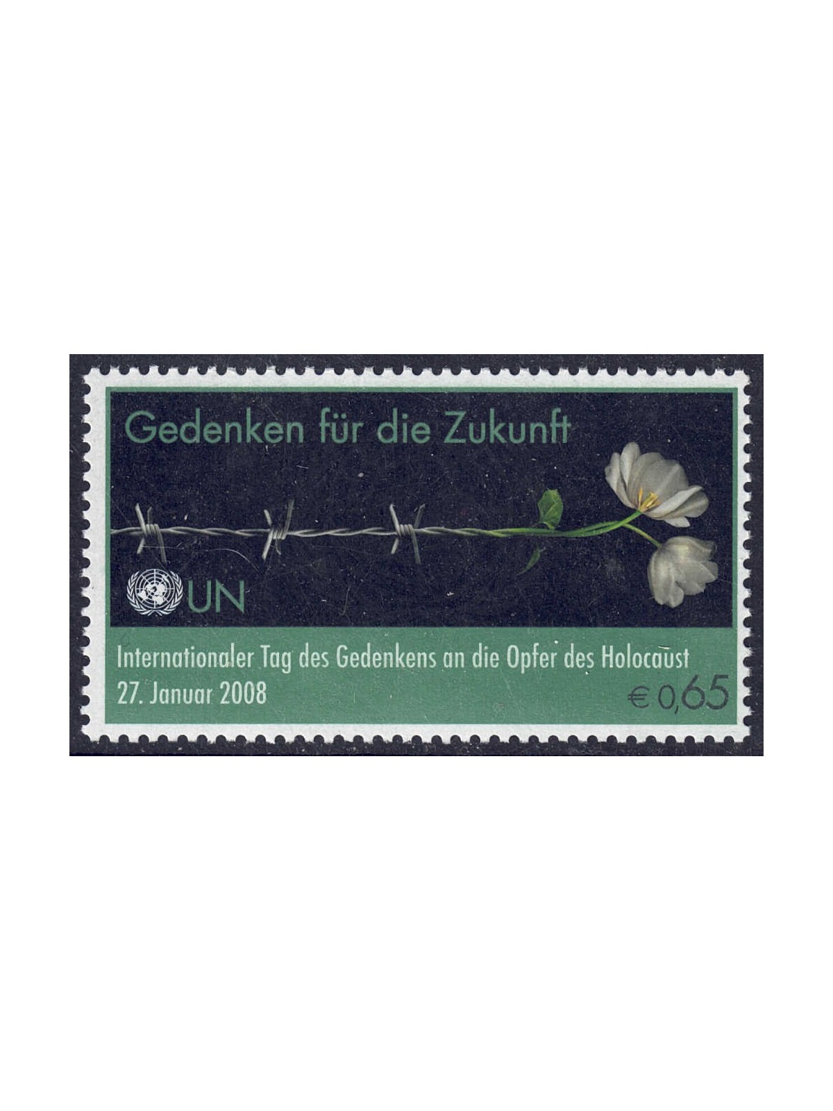 UN VIENNA 2008 Holocaust Remembrance Day MNH**