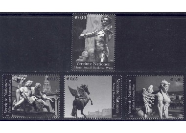 UN VIENNA 2008 Austrian Sculptures 4v MNH**