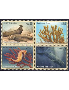 UN VIENNA 2008 Nature Protection 4v MNH**