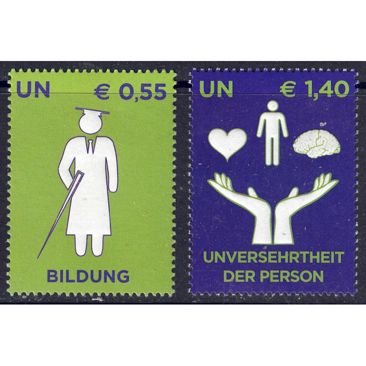 UN VIENNA 2008 Rights of Disabled People 2v MNH**