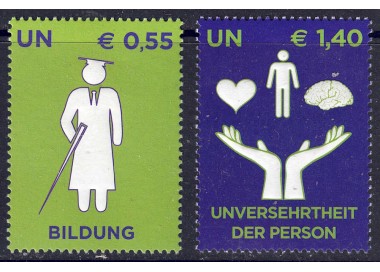 ONU VIENNA 2008 Diritti dei disabili 2v MNH**