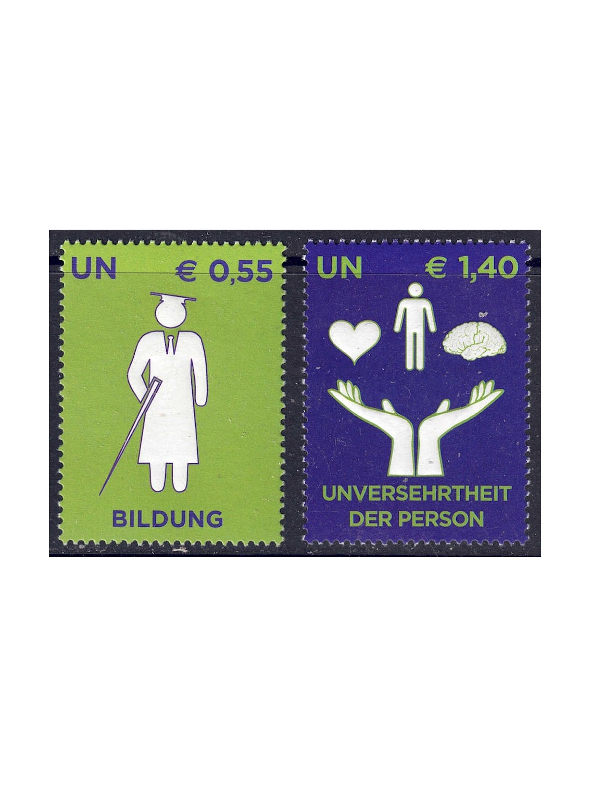 UN VIENNA 2008 Rights of Disabled People 2v MNH**
