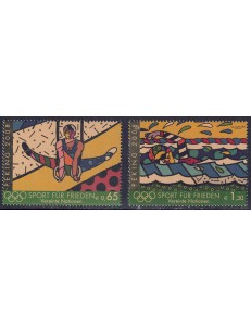 ONU VIENNA 2008 Giochi olimpici estivi 2v MNH**