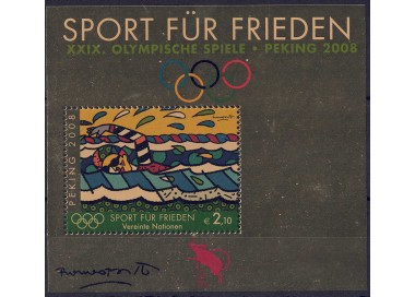 UN VIENNA 2008 Summer Olympic Games s/s MNH**