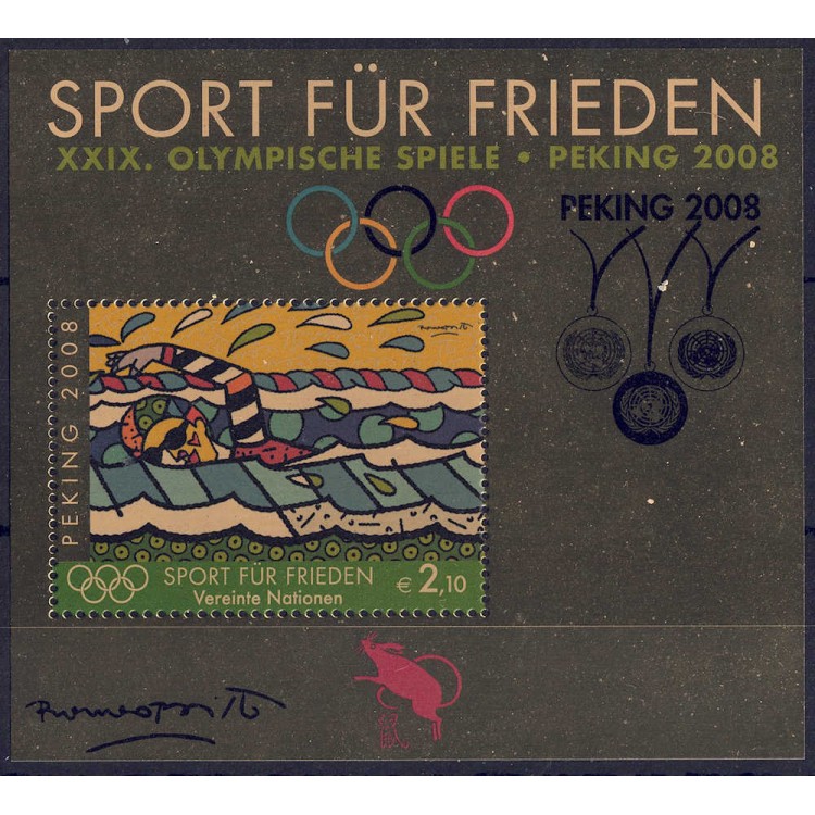 UN VIENNA 2008 Summer Olympic Games (Peking 2008) s/s MNH**