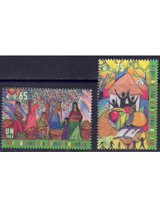 UN VIENNA 2008 World Day for the Eradication of Poverty 2v MNH**