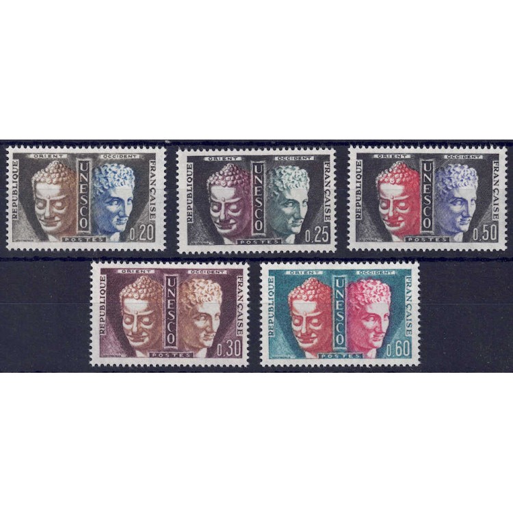 FRANCIA 1961-65 Francobolli di Servizio (UNESCO) 5v MNH**