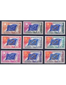 FRANCE 1963-71 Service (Council of Europe) 9v MNH**