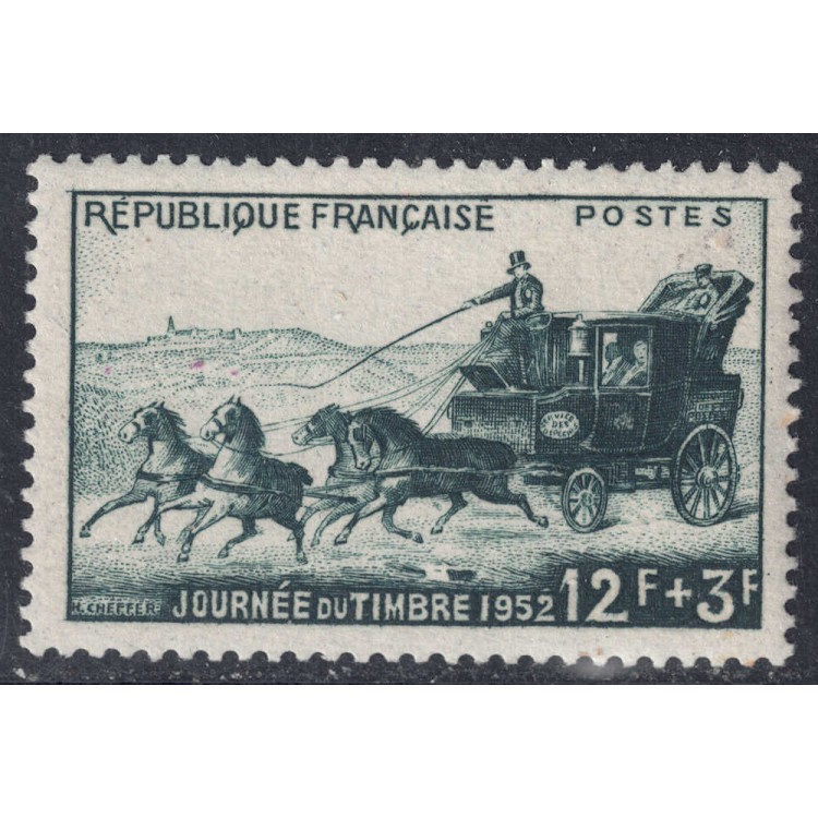 FRANCIA 1952 Giornata del francobollo MNH**
