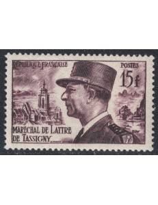 FRANCE 1952 Marshal de Lattre de Tassigny MNH**