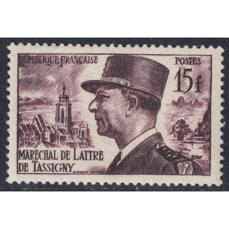 FRANCIA 1952 Maresciallo de Lattre de Tassigny MNH**