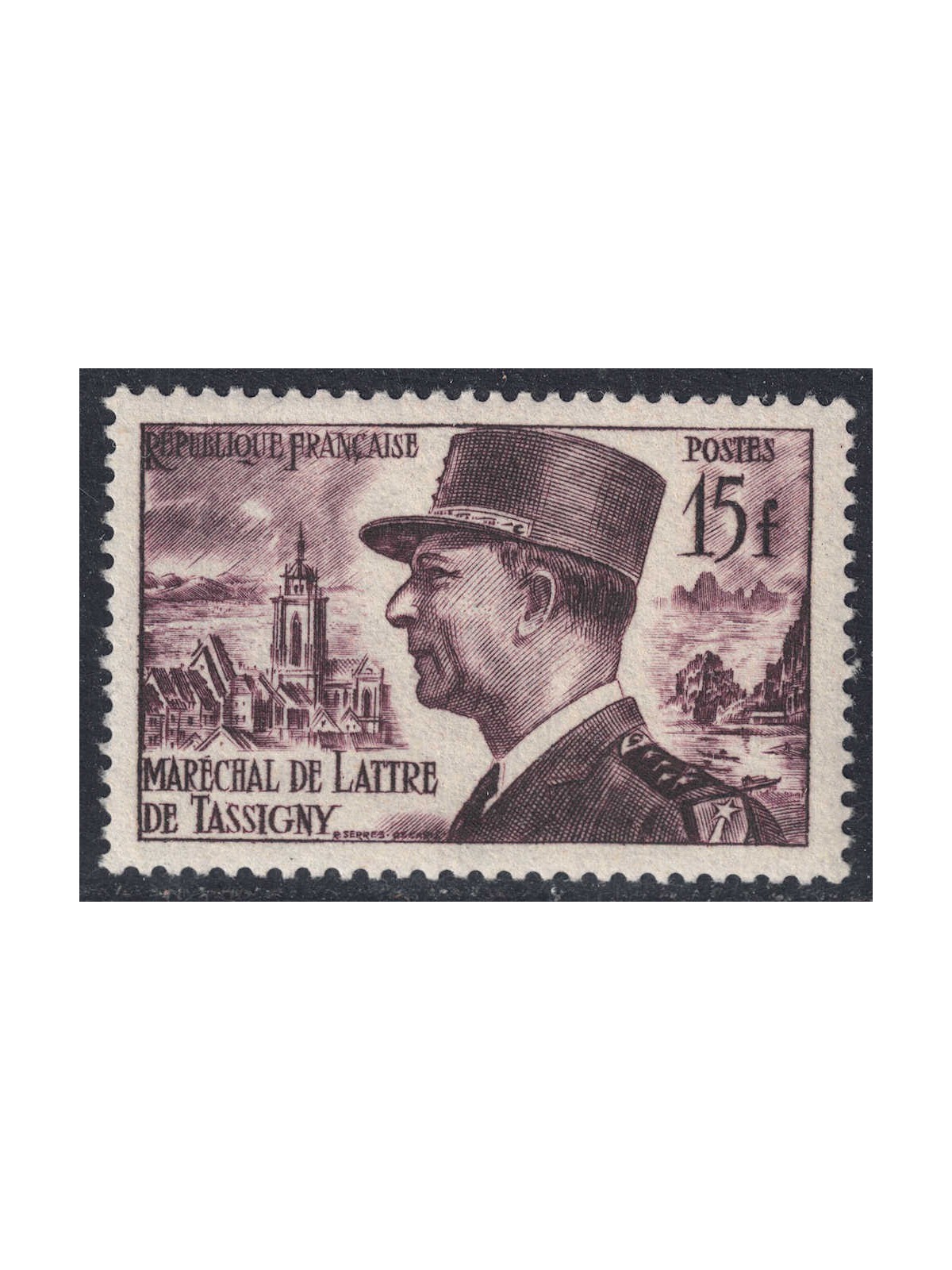 FRANCIA 1952 Maresciallo de Lattre de Tassigny MNH**