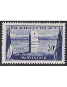 FRANCE 1952 Battle of Narvik MNH**