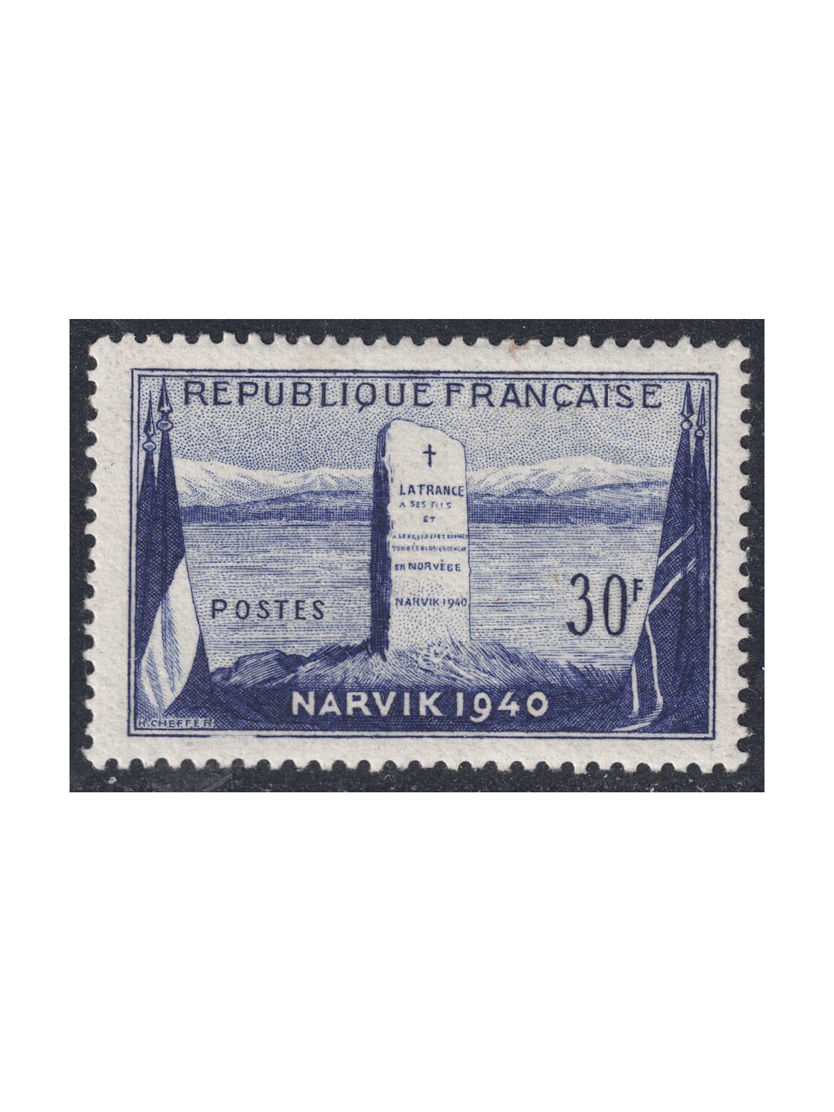 FRANCE 1952 Battle of Narvik MNH**