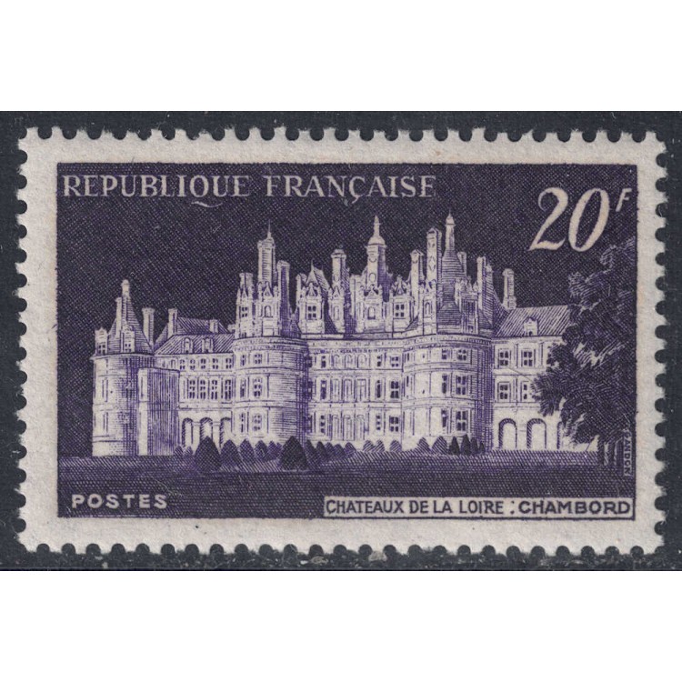 FRANCE 1952 Chambord Castle MNH**