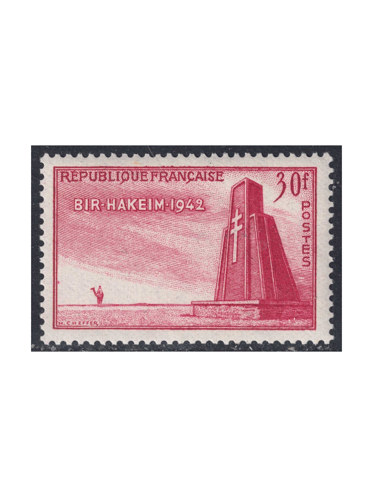 FRANCIA 1952 Battaglia di Bir Hakeim MNH**