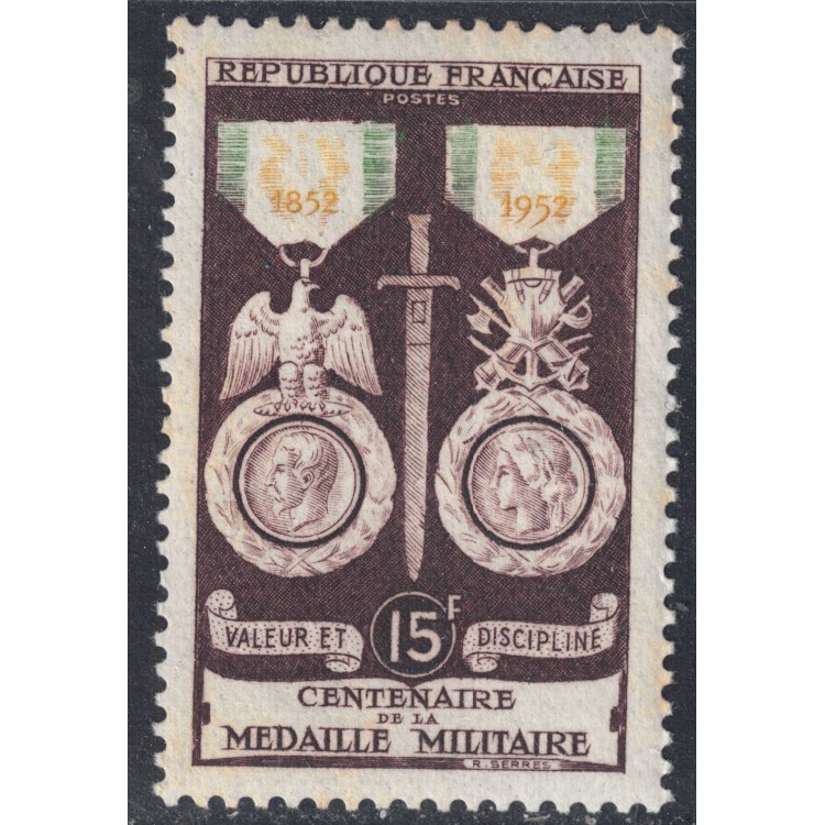 FRANCE 1952 Military Medal MNH**