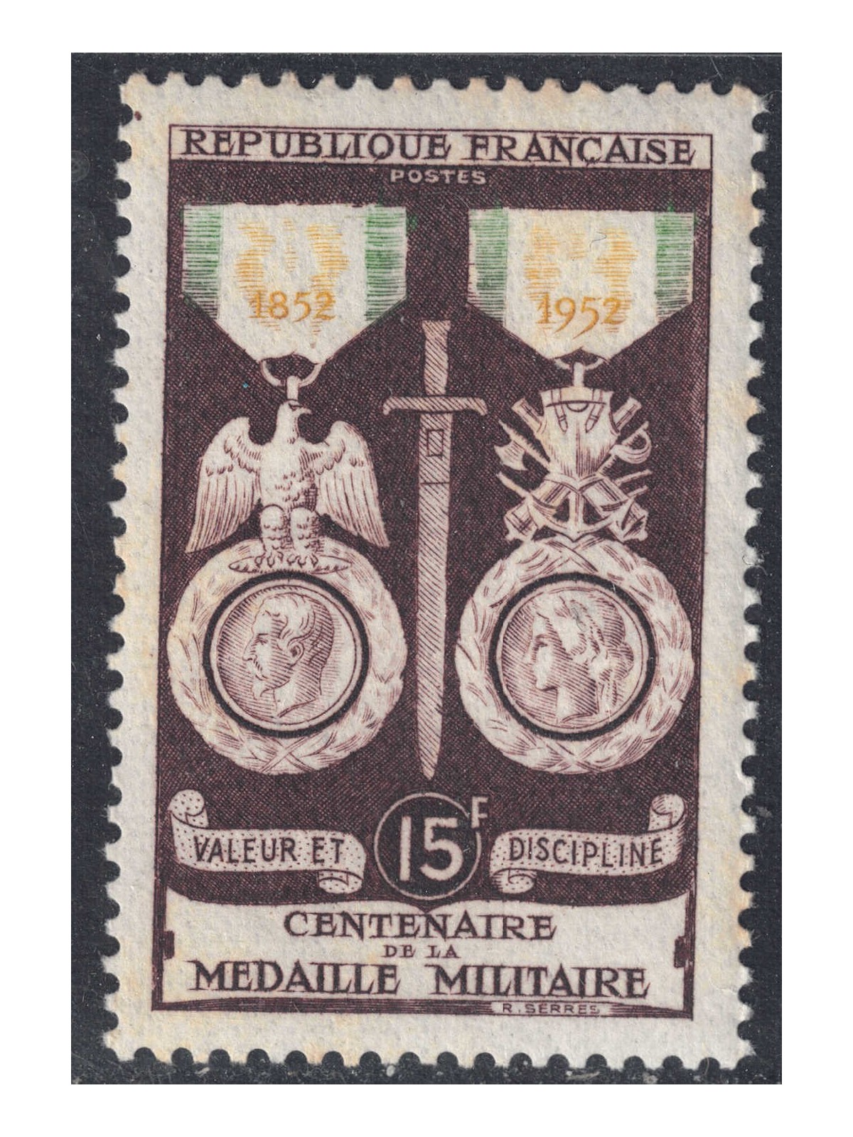 FRANCE 1952 Military Medal MNH**