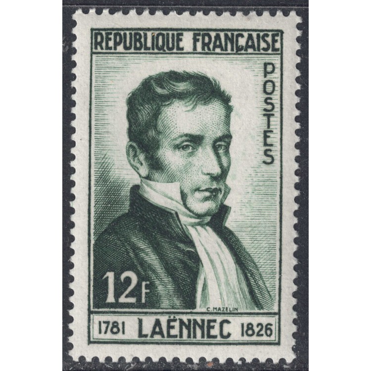FRANCE 1952 René Laënnec MNH**