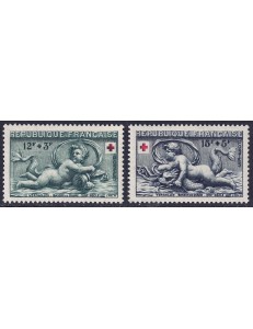 FRANCIA 1952 Pro Croce Rossa 2v MNH**