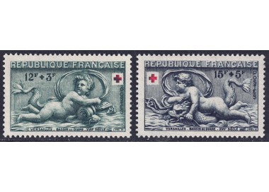 FRANCE 1952 Pro Red Cross 2v MNH**