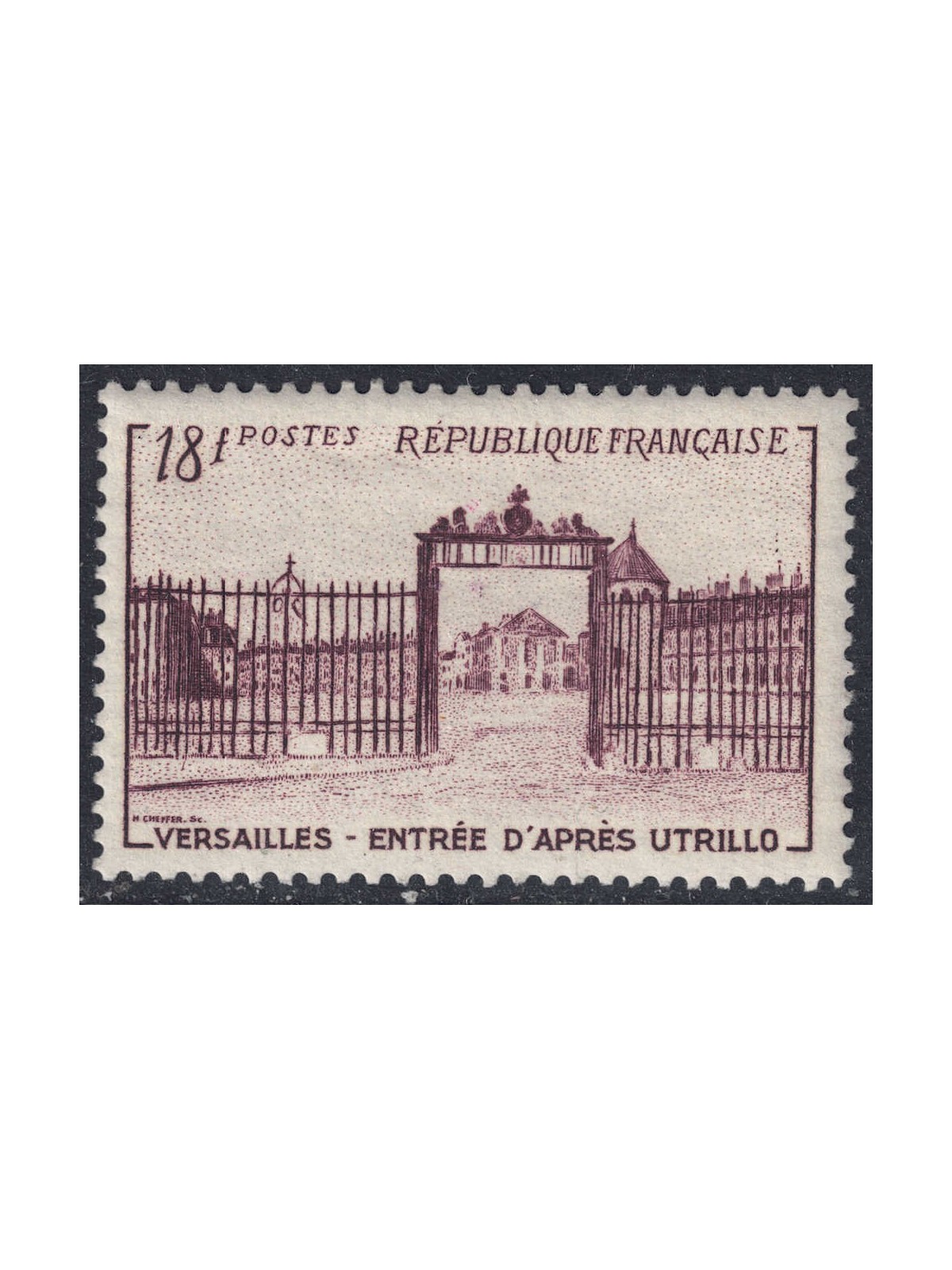 FRANCIA 1952 Castello di Versailles MNH**