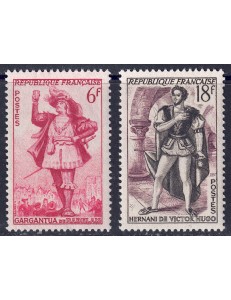 FRANCE 1953 French Theatre Characters (1st series) 2v MNH**