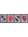 FRANCIA 1953 Stemmi di Province Francesi (6ª serie) 4v MNH**