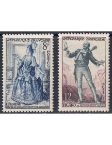FRANCE 1953 French Theatre Characters (2nd series) 2v MNH**