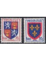 FRANCIA 1953 Stemmi di Province Francesi (7ª serie) 2v MNH**