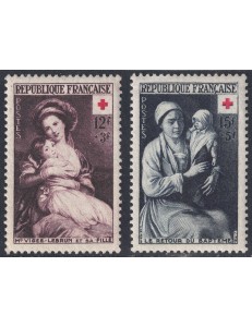 FRANCE 1953 Pro Red Cross 2v MNH**