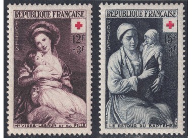 FRANCIA 1953 Pro Croce Rossa 2v MNH**