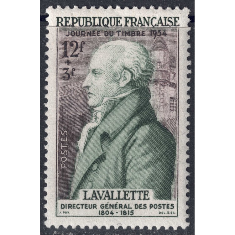 FRANCE 1954 Stamp Day MNH**