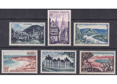 FRANCIA 1954 Serie turistica 6v MNH**