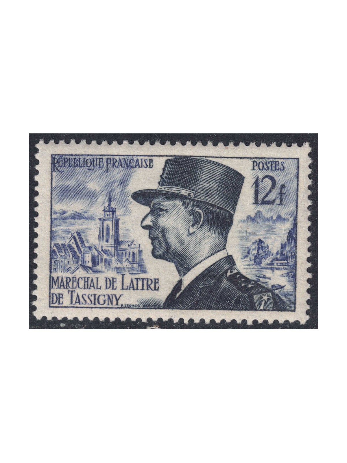 FRANCE 1954 Marshal de Lattre de Tassigny MNH**